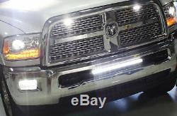 100W 20 LED Light Bar with Bumper Bracket, Wirings For 03-18 Dodge RAM 2500 3500