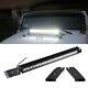 100w 21 Led Light Bar With Hood Mounting Bracket, Wiring For 07-17 Jeep Wrangler