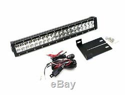 120W 20 LED Light Bar with Bumper Mount Bracket/Wirings For 08-10 Ford F250 F350