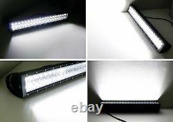 120W 20 LED Light Bar withLower Bumper Bracket, Wirings For 04-18 Nissan Frontier