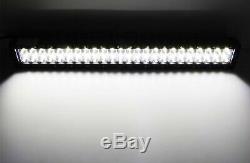 144W 25 LED Light Bar with Lower Bumper Brackets Wiring For 11-14 Impreza WRX STI