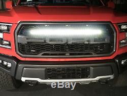 150W 30 LED Light Bar with Hidden Behind Grill Mounts, Wiring For 17+ Ford Raptor