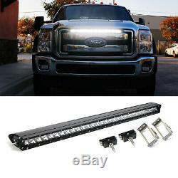 150W 30 LED Light Bar withBehind Grille Mount Bracket, Wiring For 11-16 F250 F350