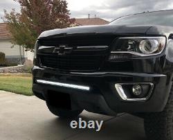 150W 30 LED Light Bar withBumper Bracket Wiring For 15+ GMC Canyon Chevy Colorado