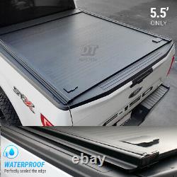 2004-2014 Ford F-150 5.5ft Tonneau Cover Retractable Waterproof Hard Aluminum