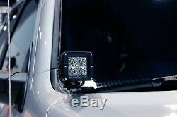 40W CREE LED Pod Light Kit with A-Pillar Brackets, Wirings For 07-up Toyota Tundra
