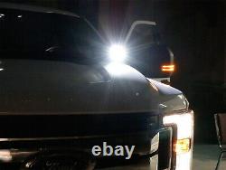 40W CREE LED Pods with A-Pillar Brackets Wiring For 15-up Ford F150, 17+ F250 F350