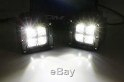 40W CREE LED Pods with Bracket, Fog Bezels Covers, Wirings For 16+ Toyota Tacoma