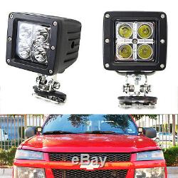 40W CREE LED Pods with Universal A-Pillar Hinge Bracket/Wirings For Truck Jeep SUV