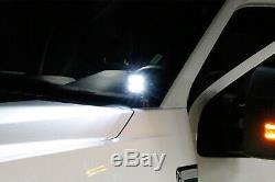 40W CREE LED Pods withA-Pillar Bracket/Wiring For 07-14 Chevy Silverado GMC Sierra