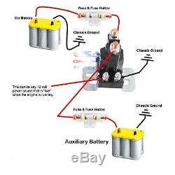 4ga Cables Heavy Duty Dual Auxiliary Battery Isolator Complete Agu Fuse Kit