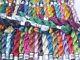 50 Embroidery Silk Threads Glitter Skeins, 50 Different Colours, Best Quality