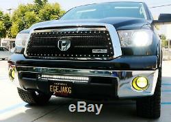 72W 25 LED Light Bar with Bumper Mount Brackets, Wirings For 07-13 Toyota Tundra