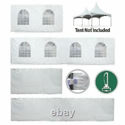 8'H 20x40' High Peak Tent Sidewall Kit Solid & Cathedral Window 16 Oz Block-Out