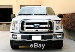 80W CREE Cubic LED Foglamps withMounting Brackets, Bezels For 2015-2017 Ford F-150
