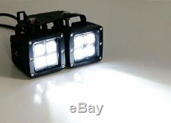 80W LED Pods with Foglight Location Bracket/Wirings for 14-15 Chevy Silverado 1500
