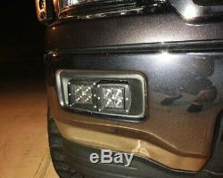 80W LED Pods with Foglight Location Bracket/Wirings for 14-15 Chevy Silverado 1500