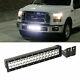Complete Lower Bumper Grill Mount Led Light Bar System For 2015-up Ford F-150