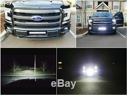 Complete Lower Bumper Grill Mount LED Light Bar System For 2015-up Ford F-150