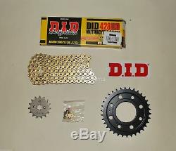 DID Gold Heavy Duty 428 Chain And JT Sprocket Upgrade Kit Honda MSX125 Grom