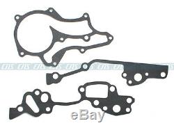 FOR TOYOTA 2.4L 22RE/R TIMING COVER CHAIN KIT(2 Heavy Duty Rails)+OIL WATER PUMP