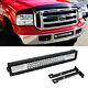Flood/spot Beam Led Light Bar With Lower Bumper Bracket, Wire For 99-07 F250 F350