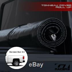 For 2014-2018 Chevy Silverado/Sierra 6.5 Ft Bed Lock & Roll Soft Tonneau Cover