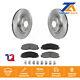 Front Brake Rotors & Ceramic Pad Kit For Jeep Wrangler Without Heavy Duty Brakes