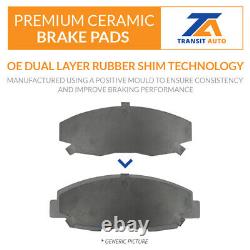 Front Rear Brake Rotors Ceramic Pad Kit For Ford Explorer With Heavy Duty Brakes