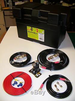 HEAVY DUTY DUAL / AUXILIARY BATTERY ISOLATOR With CABLES COMPLETE KIT! 150A