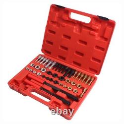 Heavy Duty 42pc Rethread Repair Kit for Car Motorcycle and Bicycle Maintenance