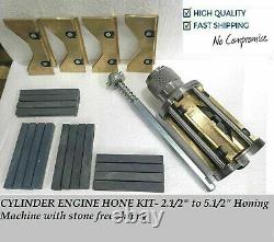 Heavy Duty CYLINDER ENGINE HONE KIT 2-1/2 to 5-1/2 HONING MACHINE WITH HONI
