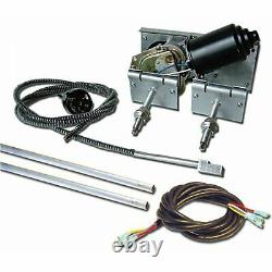 Heavy Duty Power Windshield Wiper Kit with Switch and Harness g force 671 427