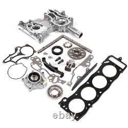 Heavy Duty Timing Chain Kit Cover Oil Pump MLS Head Gasket Fit 85-95 Toyota 22R