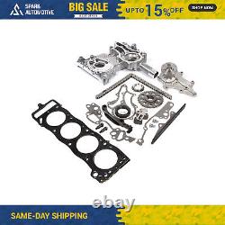 Heavy Duty Timing Chain Kit Cover Water Pump Gaskets Fit 85-95 2.4 Toyota 22R