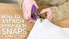 How To Attach Heavy Duty Snaps With Dritz Snap Pliers
