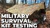 Military Survival Kit Field Testing