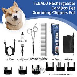 PET CLIPPERS Professional Heavy Duty Trimmer Dog Grooming Kit Thick Hair Trimmer
