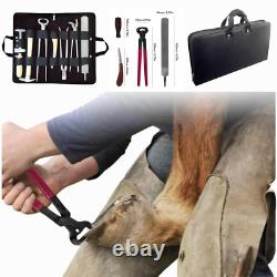 Professional Heavy Duty Horse Care Farrier Tool Equine Kit Hoof Clincher Nipper