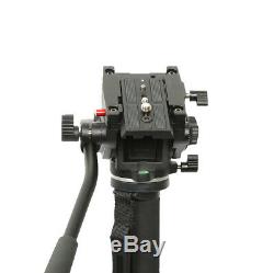 Professional Heavy Duty Monopod Fluid Head kit DSLR Camera Camcorder 72 inch