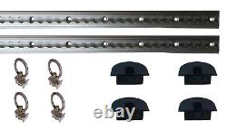 Recessed L Track and Airline Track, Heavy Duty Track Rail Kit-2 Packs
