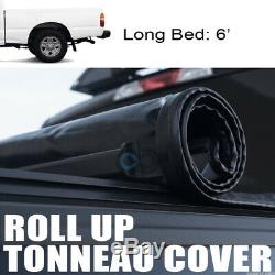 Roll-Up Soft Tonneau Cover For 95-04 Toyota Tacoma 89-94 Pickup Truck 6 Ft Bed