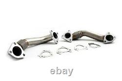 Rudy's 304 SS Heavy Duty Up Pipe Kit & Gaskets For 01-04 GM 6.6 Duramax Diesel
