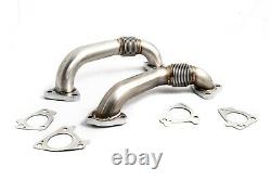 Rudy's 304 SS Heavy Duty Up Pipe Kit & Gaskets For 01-04 GM 6.6 Duramax Diesel