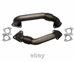 Rudy's Heavy Duty Up Pipes & Gasket Kit For 2001-2004 LB7 GM GMC Chevy Duramax