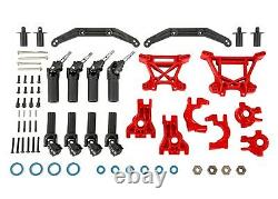 Traxxas 9080R Extreme Heavy Duty Outer Driveline & Suspension Upgrade Kit Red