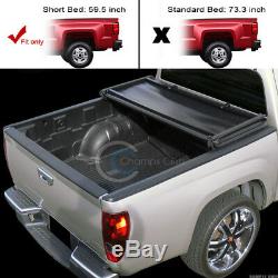 Tri-Fold Soft Tonneau Cover For 05-19 Frontier Crew Cab / 09-12 Equator 5 Ft Bed