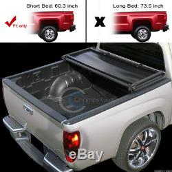 Tri-fold Soft Tonneau Cover For 05-15 Toyota Tacoma Double/crew 5 Ft Short Bed