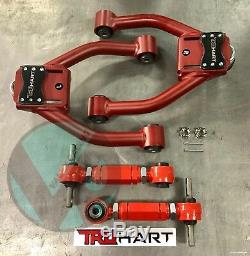 Truhart Front & VMS Rear Red Camber Kit Combo For 97-01 Honda CRV TH-H219