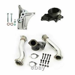 Turbo Pedestal Exhaust Housing Manifolds & Up Pipes For 1999.5-2003 Ford 7.3L